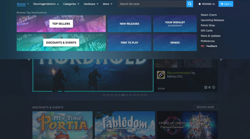 Steam & Valve Games Experience Partial Outage