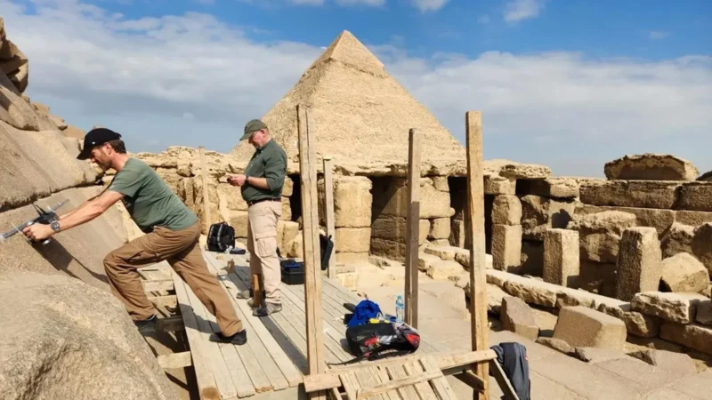 Secrets Unveiled: Hidden Voids in Menkaure Pyramid Suggest Entrance